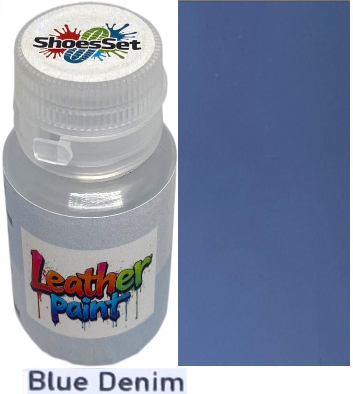 Фарба поліуретанова (водна) для шкіряних виробів 20 мл. Blue Denim, фото 1