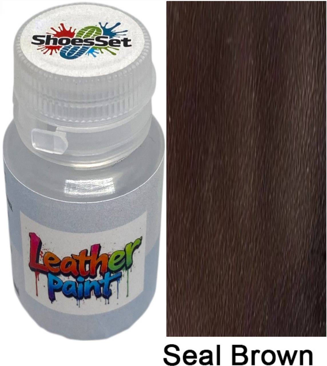 Фарба поліуретанова (водна) для шкіряних виробів 20 мл. Seal Brow, фото 1