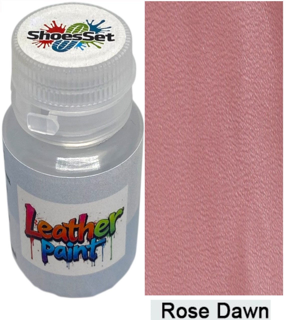 Фарба поліуретанова (водна) для шкіряних виробів 20 мл. Rose Dawn, фото 1