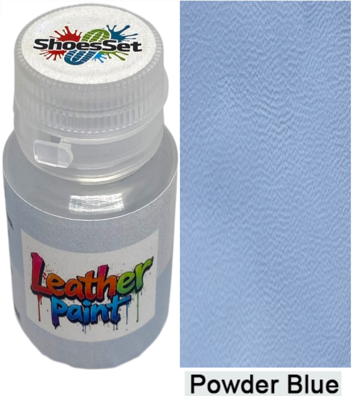 Фарба поліуретанова (водна) для шкіряних виробів 20 мл. Powder Blue, фото 1