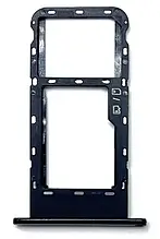 Тримач (лоток) Сім карти ZTE Blade V30 Vita (8030) чорний / Black