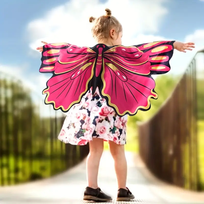 Дитячі крила метелика, метелик-плащ рожеві, фото 1