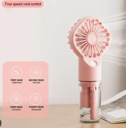 Ручний портативний вентилятор із розпиленням води Small fan AND LY-598