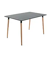 Стіл Richman Ксав’єр Деревʼяні ніжки Чорна 120×80