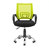 Крісло Richman Спайдер Ю Хром Піастра Сітка чорна + зелена, фото 2