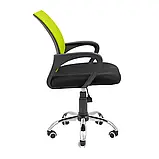 Крісло Richman Спайдер Ю Хром Піастра Сітка чорна + зелена, фото 3