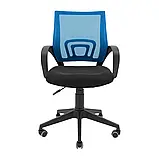 Крісло Richman Спайдер Ю Пластик Піастра Сітка чорна + синя, фото 2