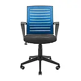 Крісло Richman Флеш Ю Пластик М-1 (Tilt) Сітка чорна + синя, фото 2