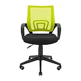 Крісло Richman Спайдер Ю Пластик Піастра Сітка чорна + зелена, фото 2