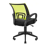 Крісло Richman Спайдер Ю Пластик Піастра Сітка чорна + зелена, фото 4