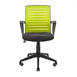 Крісло Richman Флеш Ю Пластик М-1 (Tilt) Сітка чорна + зелена, фото 2