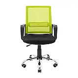 Крісло Richman Джина Хром Піастра Сітка чорна + зелена, фото 2