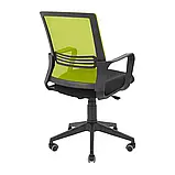 Крісло Richman Джина Пластик Піастра Сітка чорна + зелена, фото 3