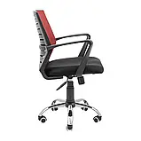 Крісло Richman Флеш Ю Хром М-1 (Tilt) Сітка чорна + червона, фото 3