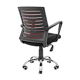 Крісло Richman Флеш Ю Хром М-1 (Tilt) Сітка чорна + червона, фото 4