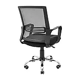 Крісло Richman Джина Хром Піастра Сітка чорна + сіра, фото 3