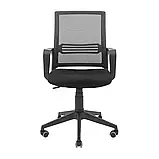 Крісло Richman Джина Пластик Піастра Сітка чорна + сіра, фото 2