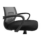 Крісло Richman Стар Хром Піастра Сітка чорна + сіра, фото 5