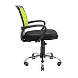 Крісло Richman Стар Хром Піастра Сітка чорна + зелена, фото 3