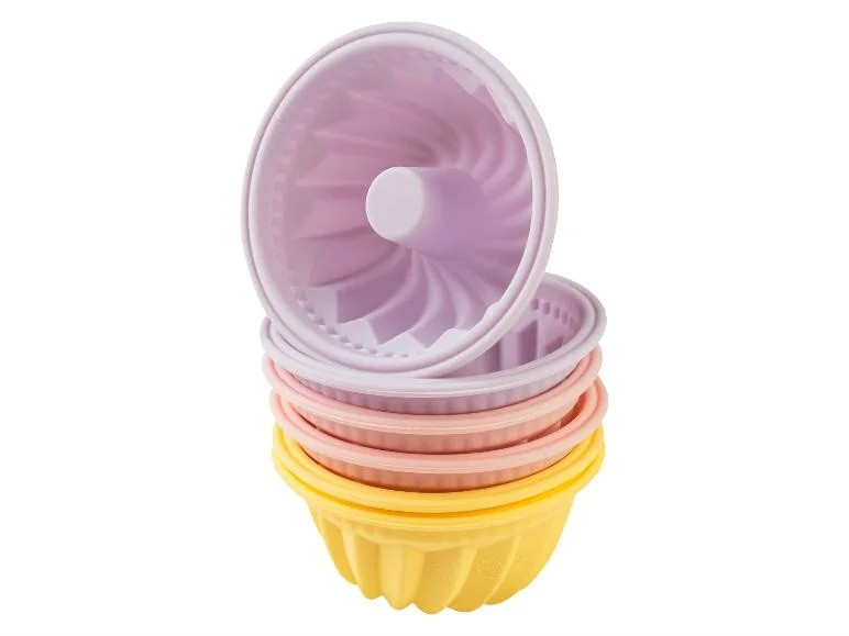 Силіконові форми для кексів ERNESTO 6 шт, набір форм для маффінів 8 х 3,5 см, фото 1