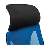 Крісло Richman Профі Пластик Піастра Сітка чорна + синя, фото 10