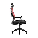 Крісло Richman Профі Пластик Піастра Сітка чорна + червона, фото 3