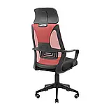 Крісло Richman Профі Пластик Піастра Сітка чорна + червона, фото 4