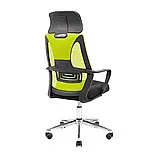 Крісло Richman Профі Хром Піастра Сітка чорна + зелена, фото 4