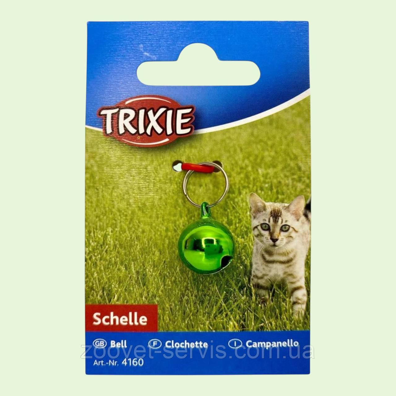 Дзвіночок металевий на нашийник для котів та кішок Trixie ТХ-4160, фото 1