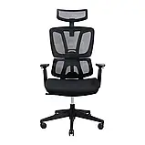 Крісло Richman Баланс Про Пластик Synchro Сітка Чорна, фото 2