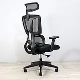 Крісло Richman Баланс Про Пластик Synchro Сітка Чорна, фото 4