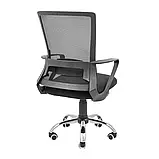 Крісло Richman Робін Хром Піастра Сітка чорна, фото 4