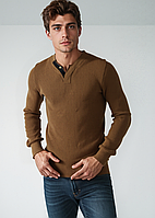 Светр чоловічий Ferraro 3867-V Гірчичний Розміри M(46/48)