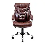 Крісло Richman Кальярі Ю Хром M-1 (Tilt) Мадрас ДК Браун, фото 2