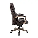 Крісло Richman Преміо Пластик Річ Synchro Шкіра Спліт Темно-коричнева, фото 4