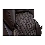 Крісло Richman Преміо Пластик Річ Synchro Шкіра Спліт Темно-коричнева, фото 7