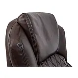 Крісло Richman Преміо Пластик Річ Synchro Шкіра Спліт Темно-коричнева, фото 8