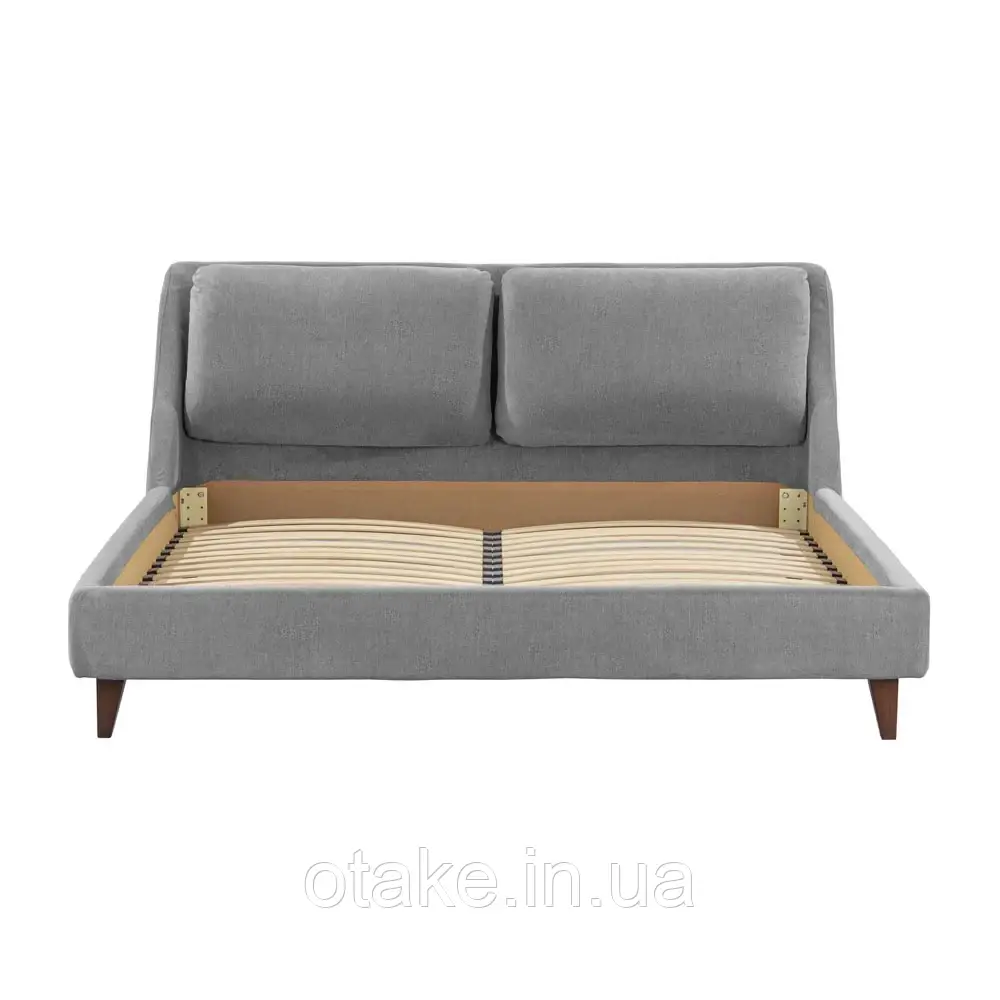 Ліжко Richman Беатріче 160 х 200 Стандарт Вуд Трапеція Місті Грей + Горіх, фото 1