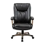 Крісло Richman Магнат Пластик Річ M-2 (Anyfix) Шкіра Спліт Темно-коричнева, фото 2