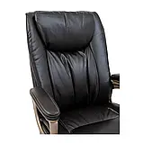 Крісло Richman Магнат Пластик Річ M-2 (Anyfix) Шкіра Спліт Темно-коричнева, фото 5