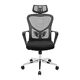 Крісло Richman Солана Хром M-1 (Tilt) Сітка Сіра, фото 2