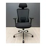 Крісло Richman Декарт Хром Synсhro Сітка Чорна, фото 2