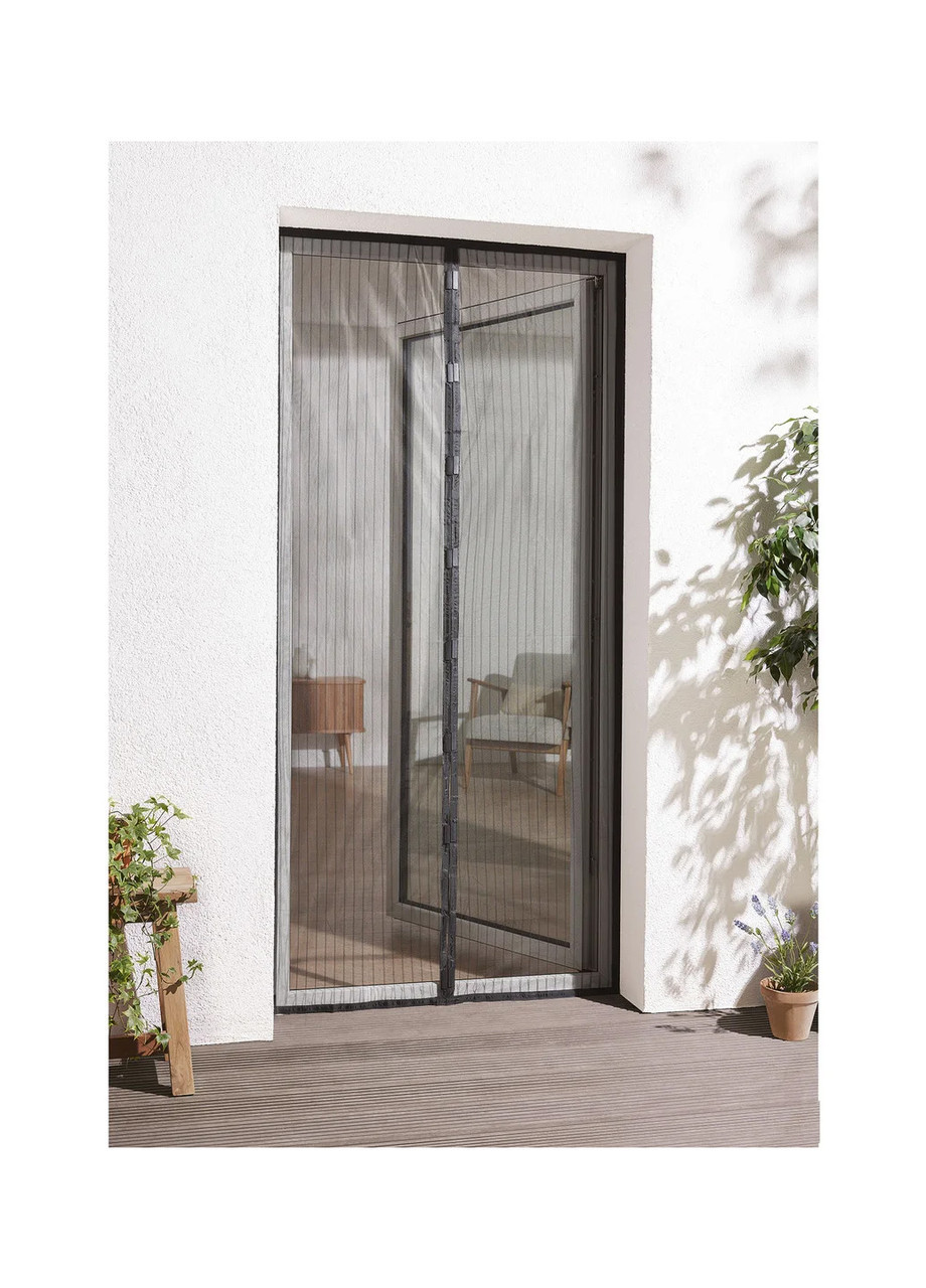 Антимоскітна сітка на двері 100 х 220 см Livarno Home на магнітах, магнітна москітна сітка, фото 1