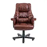 Крісло Richman Конгрес Вуд M-2 Широкий (Anyfix Wide) Шкіра Люкс Коричнева, фото 2