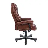 Крісло Richman Конгрес Вуд M-2 Широкий (Anyfix Wide) Шкіра Люкс Коричнева, фото 3