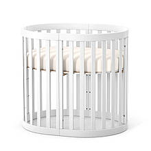 Ліжечко-колиска з дерева для немовлят 70х90 Рим Верес білий