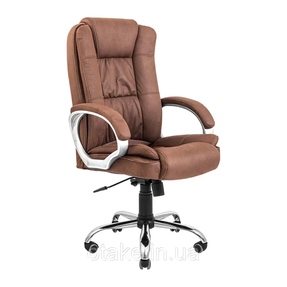 Крісло Richman Каліфорнія Ю Хром П2 M-2 (Anyfix) Мустанг Кофе, фото 1