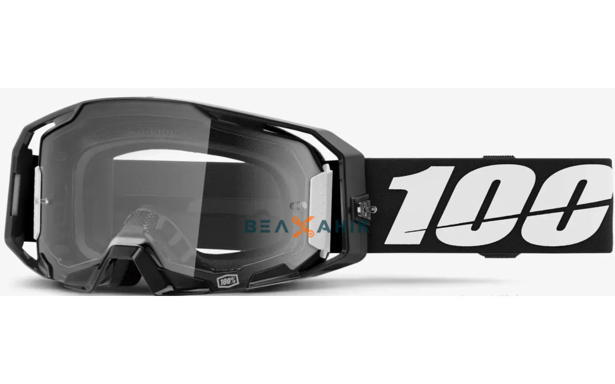 Окуляри кросові 100% ARMATIC Goggle Black Clear Lens, фото 1