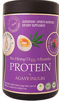 Яєчно-конопляний білок Terra Biona Hemp Protein + Agave Inulin 700 g лісові ягоди