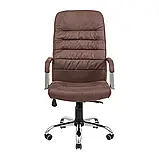 Крісло Richman Ліон Ю Хром П5 M-2 (Anyfix) Мустанг Кофе, фото 2